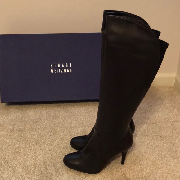 Stuart Weitzman Leather Boots. Sz 37. Brown. New! - Picture 2 of 10